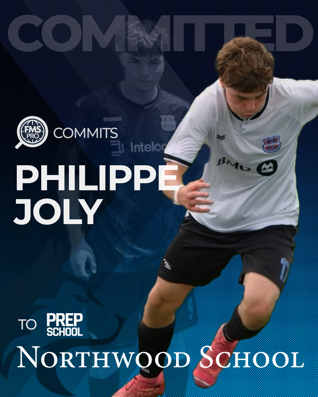 Philippe Joly signing Northwood School soccer commitment