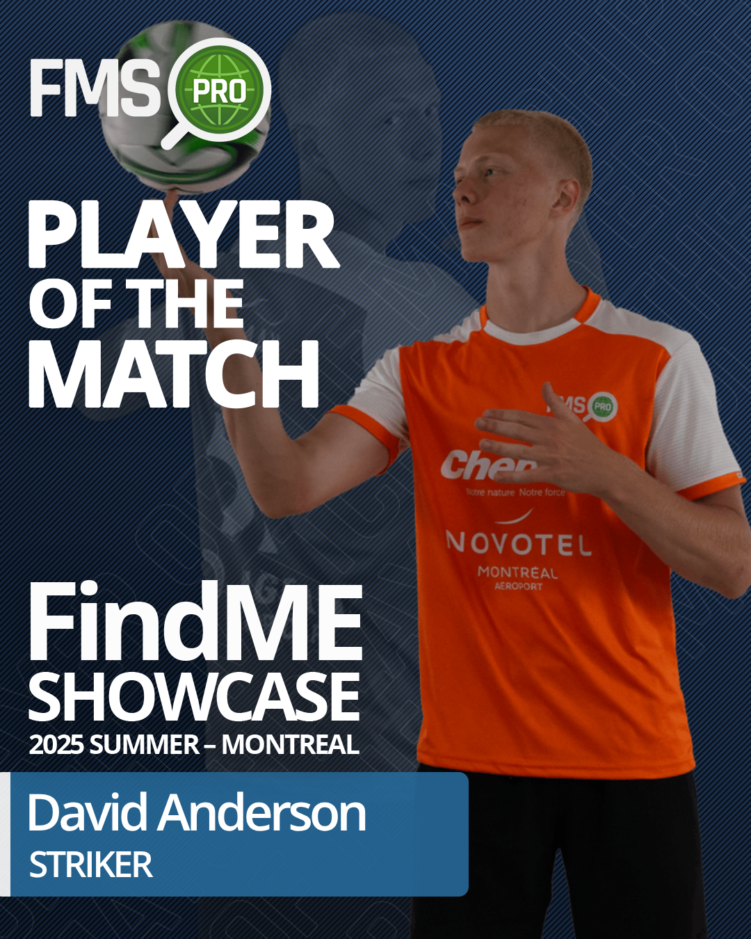 David Anderson Player of the Match FindME Showcase 2025-06