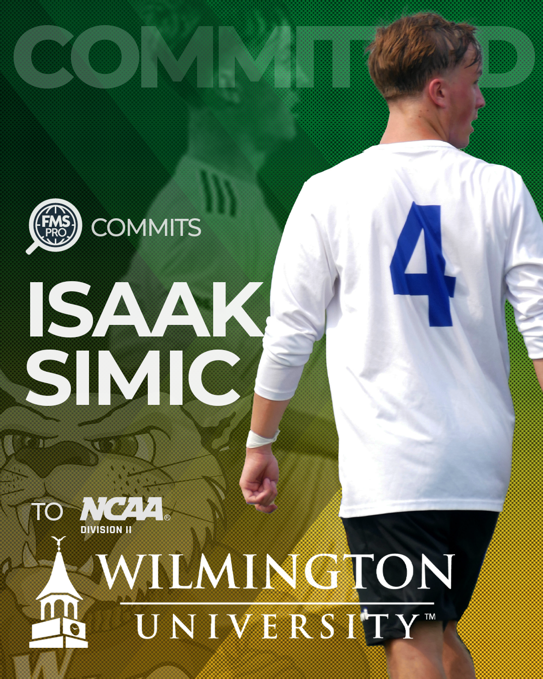Isaak Simic, commit to Wilmington University