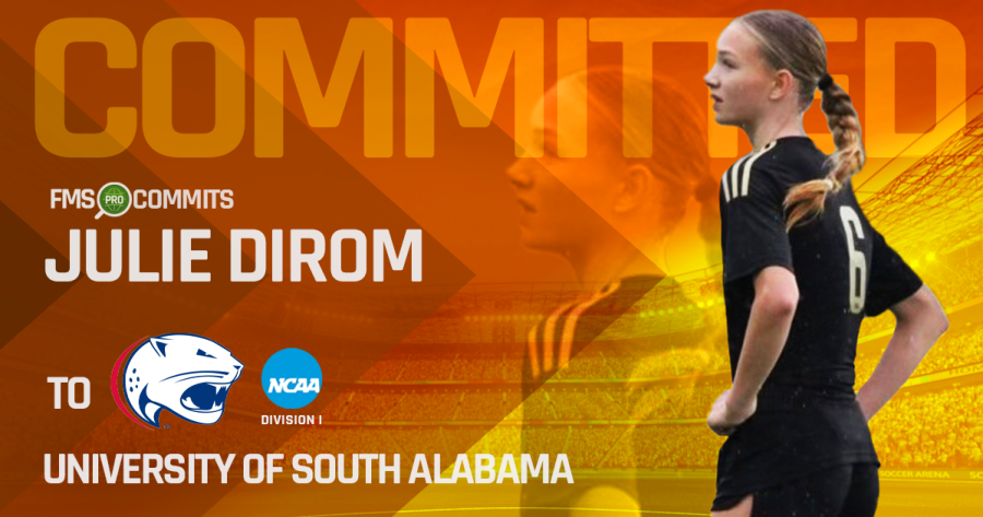 Julie Dirom signs with NCAA Division I University of South Alabama as a central attacking midfielder, bringing her experience from Burnaby FC and Vancouver Whitecaps.