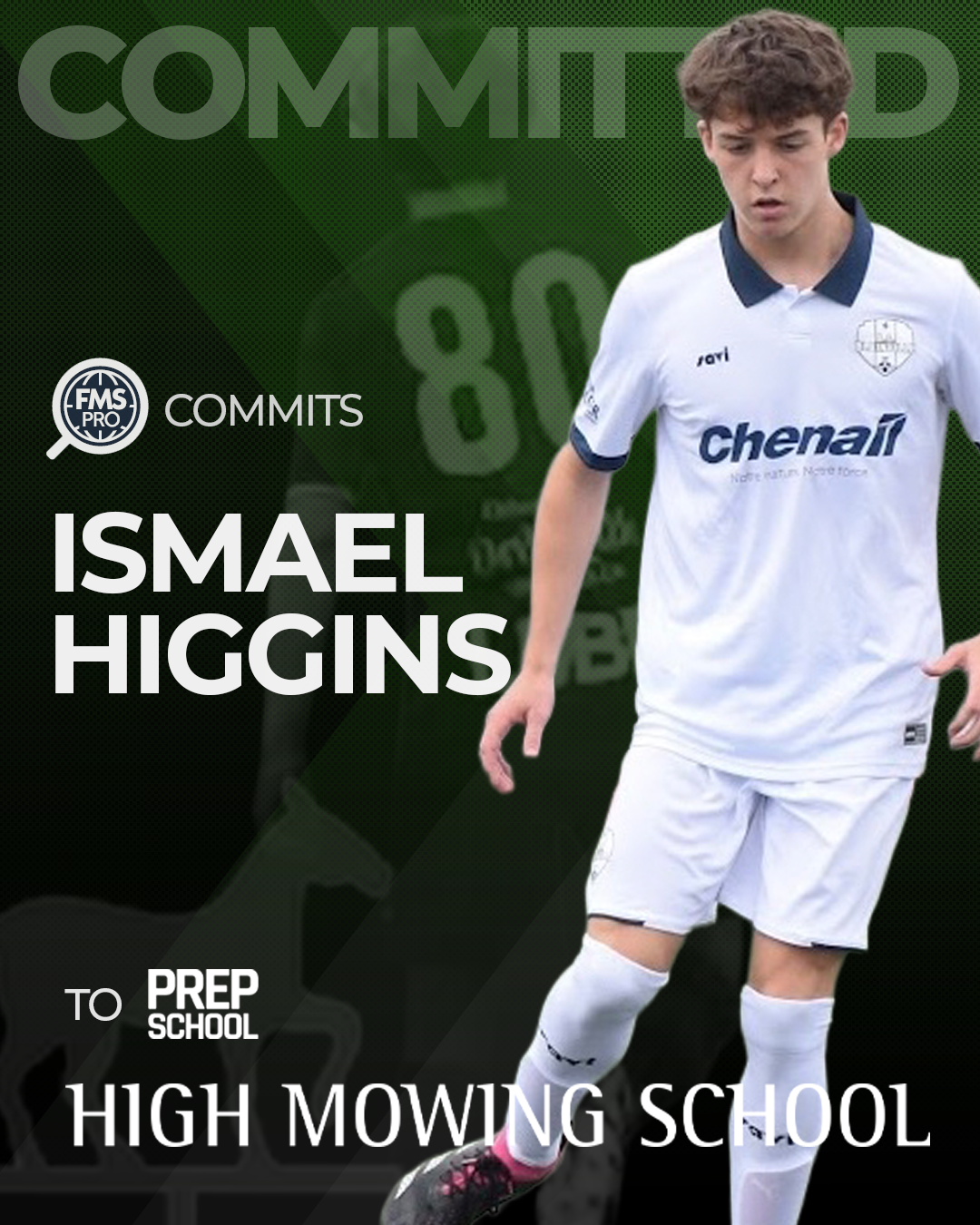 Ismael Higgins winger striker High Mowing commitment