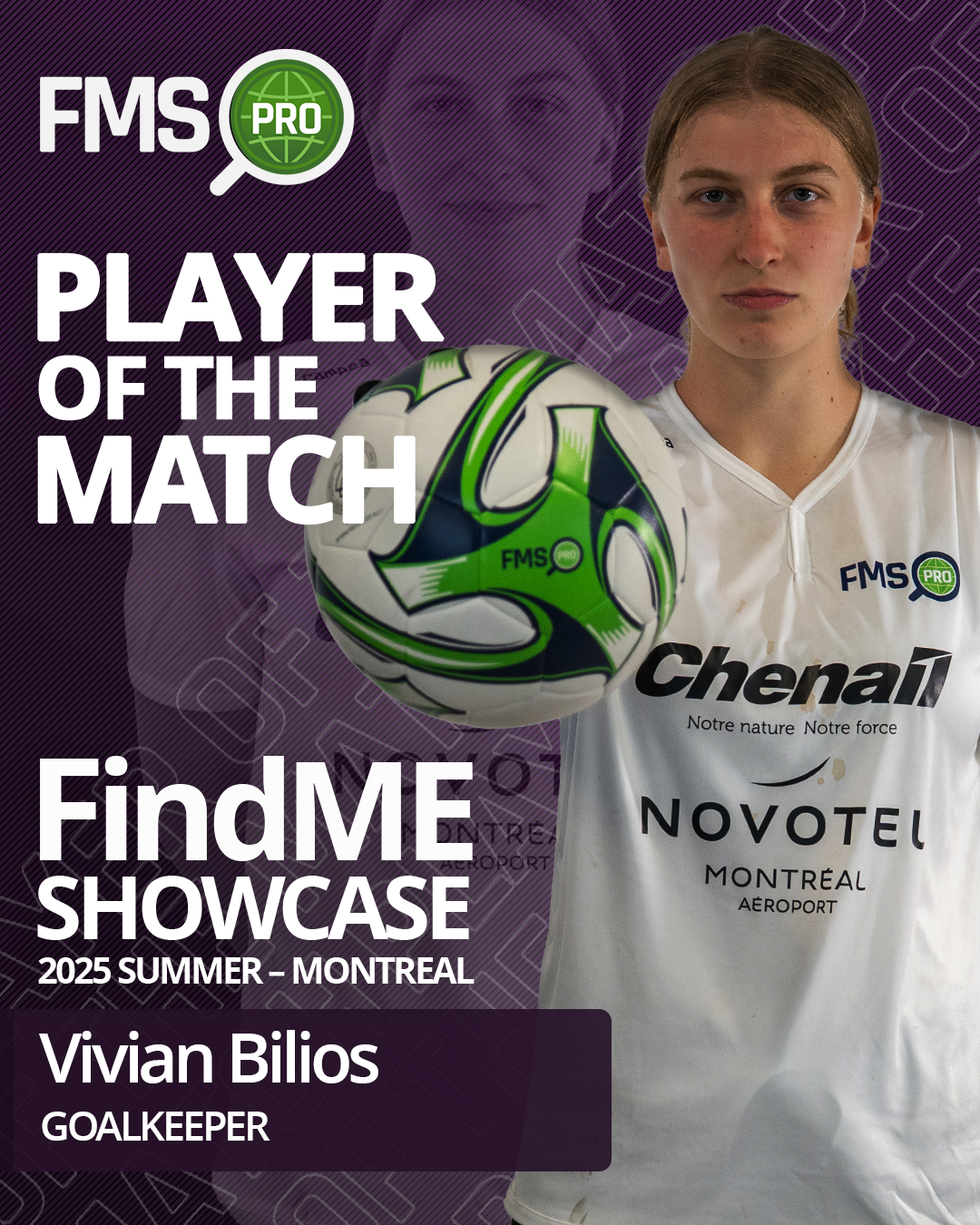 Vivian Bilios Player of the Match Yellow A vs Green