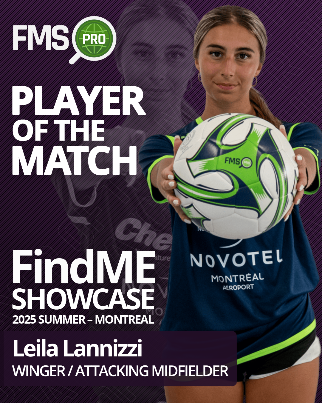 player of the match findme 2025 montreal girls leila lannizzi