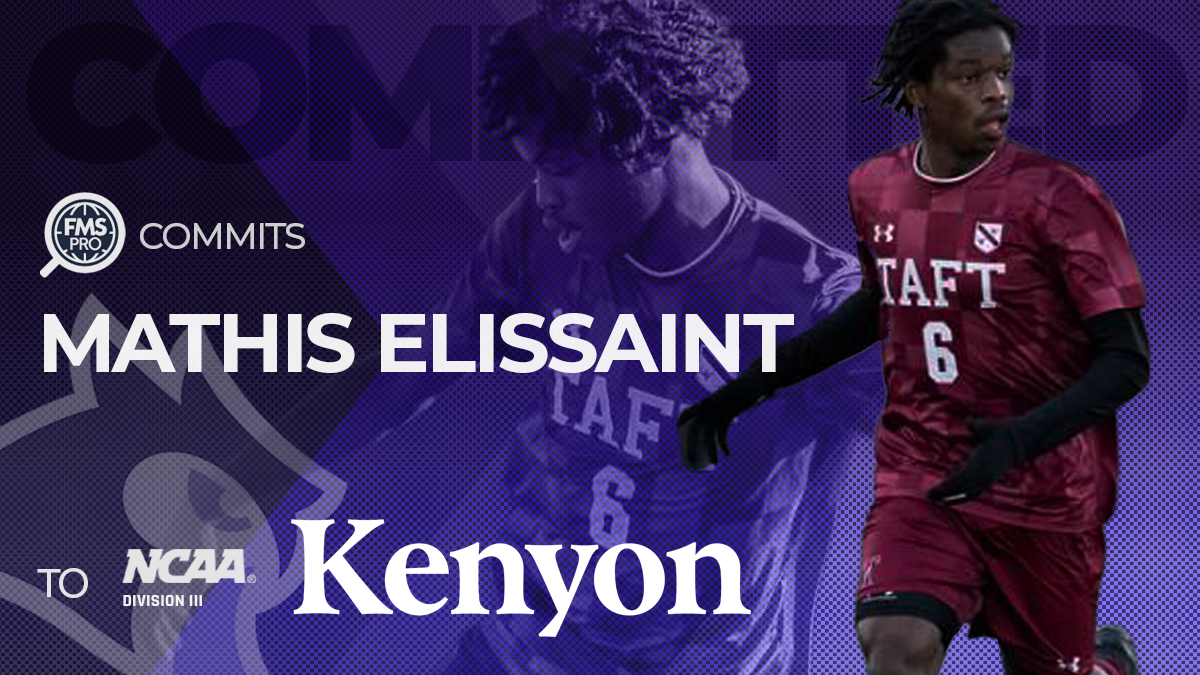 Mathis Elissaint Kenyon College soccer commitment
