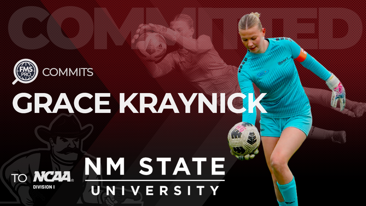 FMSpro is excited to announce that elite OPDL goalkeeper Grace Kraynick is headed to NCAA D1 New Mexico State University! With exceptional athleticism, leadership, and a perfect 4.0 GPA, Grace is ready to make an impact on and off the field.
