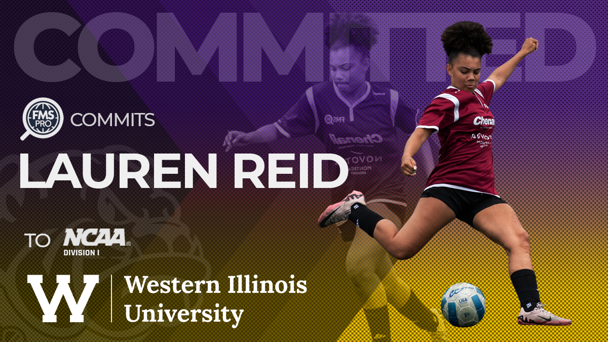 FMSpro is thrilled to announce that dominant center back Lauren Reid (Burlington 08) is committed to NCAA D1 Western Illinois University! A strong, confident 1v1 defender and a leader in the back, Lauren will be joining her twin sister, Mya, to help anchor the Leathernecks' future classes.