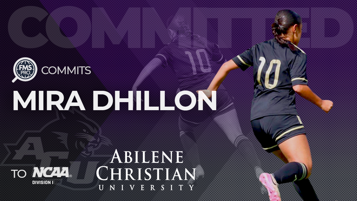 A leading goal-scorer in the BCSPL is heading to Texas! FMSpro is thrilled to announce that dynamic 2009-born attacking midfielder Mira Dhillon will be joining Abilene Christian University's Women's Soccer program. Known for her 'bulldog mentality' and constant threat in the attacking third, Mira is the exact profile Head Coach Stephen Salas was looking for to help the Wildcats take the next big step in the 2027 class. Read on to learn more about this exciting commitment!