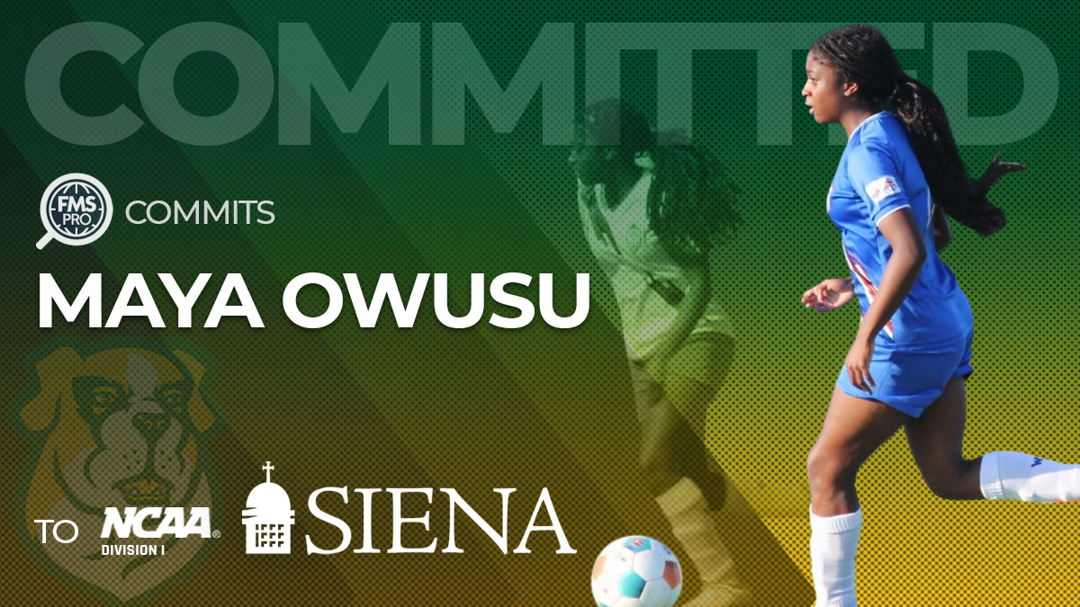After anchoring a historic championship season with Woodbridge, elite 2009-born defender Maya Owusu is heading to the MAAC to join the Siena Saints.